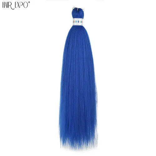 26Inch Easy Braids Hair Synthetic Colourful Pre Stretched Braiding Hair Extensions Jumbo Braids Ombre Yaki Long Straight Hair - Image 9