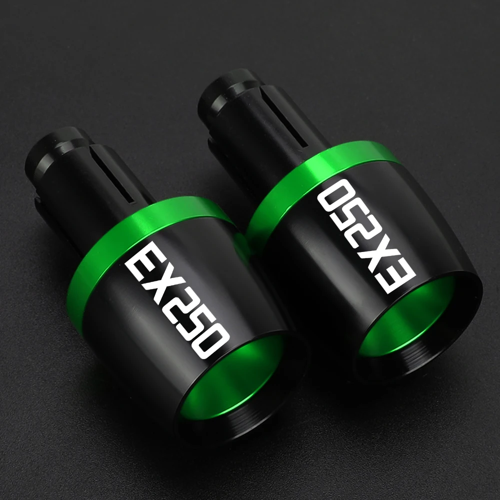 

For KAWASAKI NINJA EX250 EX 250 2008-2023 2024 2025 Motorcycle 7/8'' 22mm Handlebar Grips Bar Ends Cap Handle Counterweight Plug