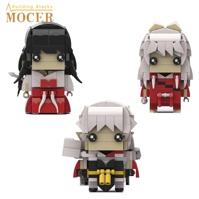 MOCER-Ensembles de blocs de construction de figurines d'anime japonais, Inmkashas, Kikyo, Higurashi, Kagome, Sesshoumaru, Brickheadz, jouets pour enfants, cadeau