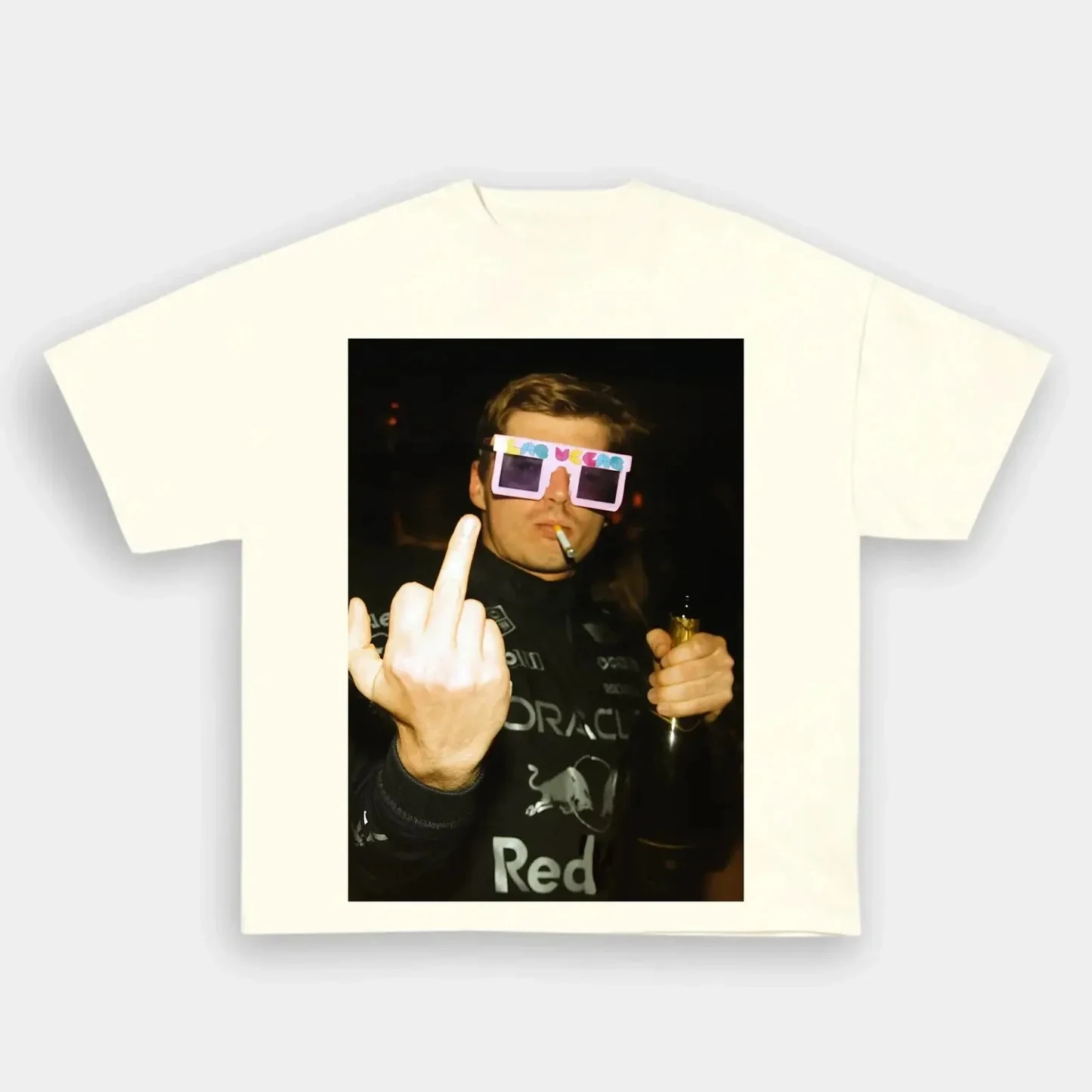 2026 Spring/Summer Verstappen Creative Pattern Men's Shirt Retro O-neck Sport Short Sleeve T-Shirt image 3