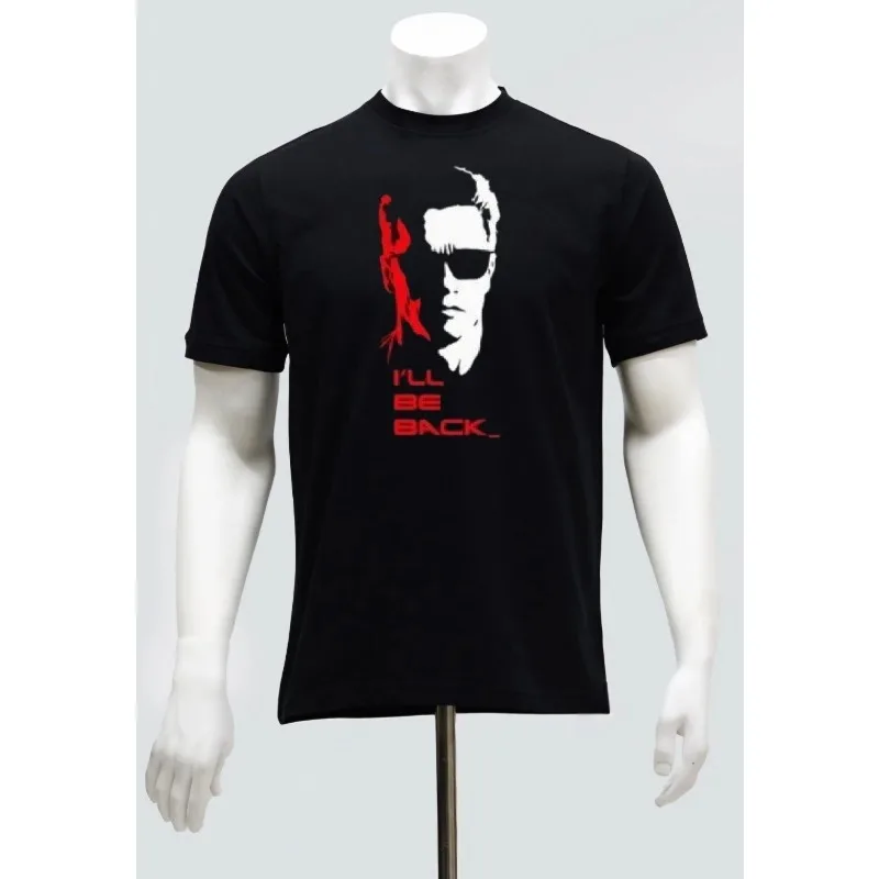 Camiletta retornará al Terminator Gimnasio Moda Entenamiento Ropa Culturismo - Mangas cortas estampadas de secado rápido