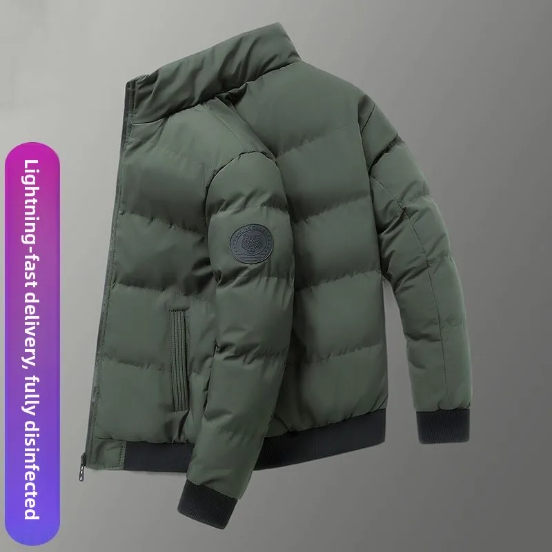 

Мужское хлопковое пальто Thiened Down Jaet, зимняя повседневная молодежная верхняя одежда, модное универсальное хлопковое пальто с верхним узлом