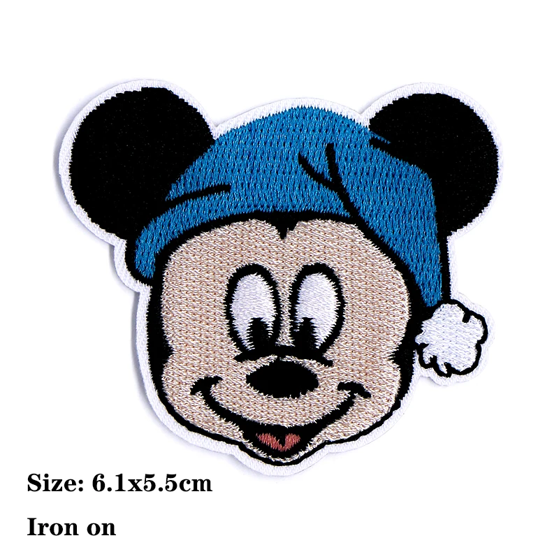 Disney Donald Duck Mickey Minnie Mouse Icon Embroidery Applique Patches For Clothing DIY Iron on Patch on the stickers