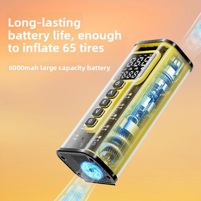 Intelligent Wireless Digital Display Electric Inflator - Portable Universal Tire Pump for Cars, Bicycles & More