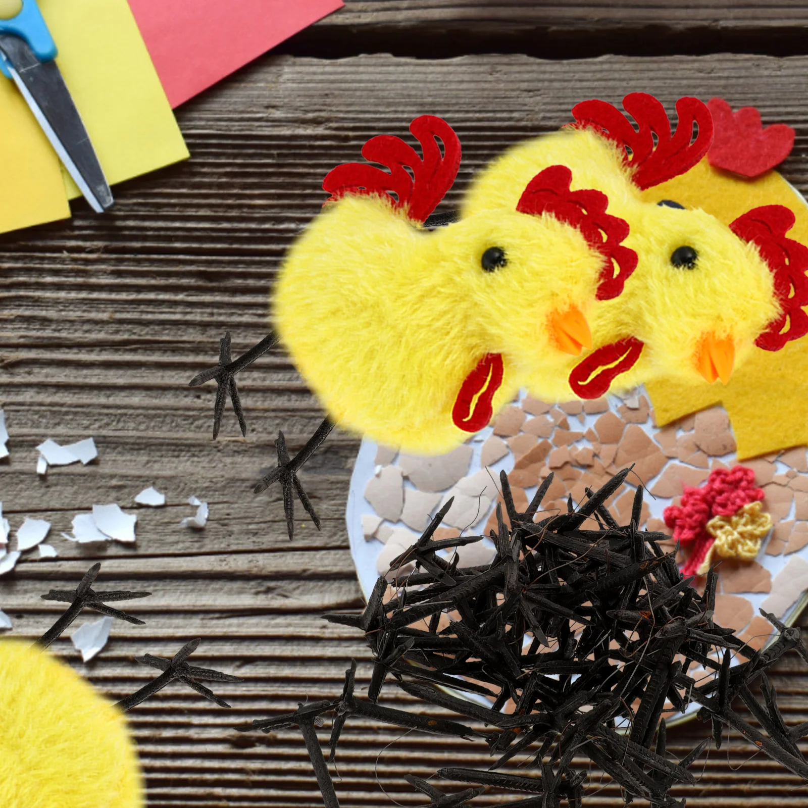 50 Pcs Plastic Claw Accessories Chick Making Parts Toy Foot Chicken Stuffed Material Imitation Feet