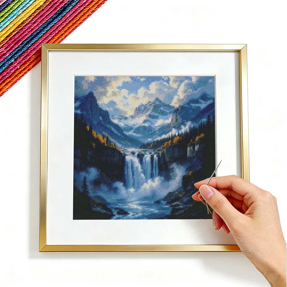 Embroidery Guide Paper - 11CT Çapraz Nakış Setleri Dağ Manzarası