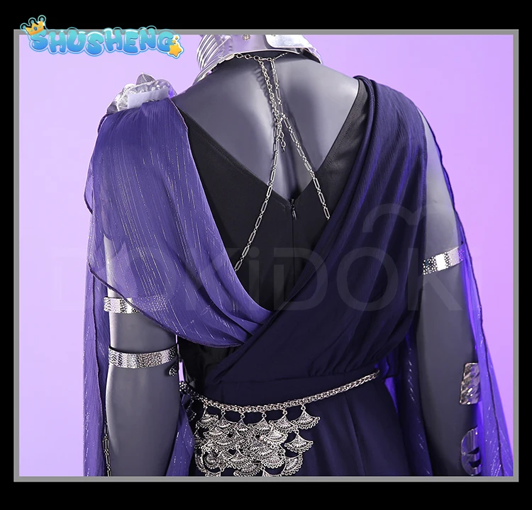 

Костюм для косплея Унтертейкера, платье для Хэллоуина и карнавала, новый стиль, фиолетово-черное, размеры S-3XL, для женщин