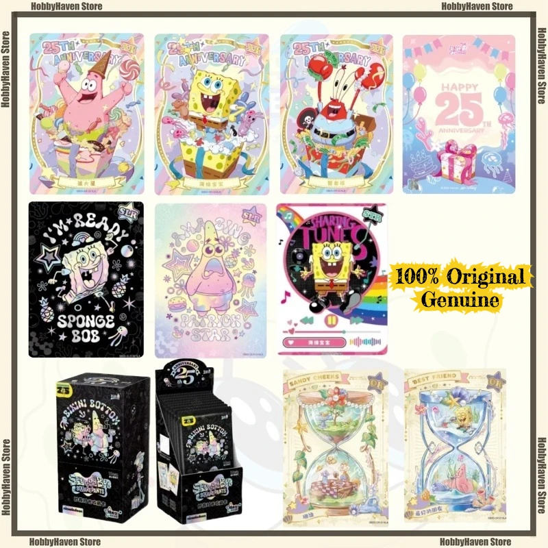 

В наличии Карточная игра Губка Боб Квадратные Штаны Веселое время Специальная упаковка Часть 2, официальная подлинная коллекция периферийных карт, подарок