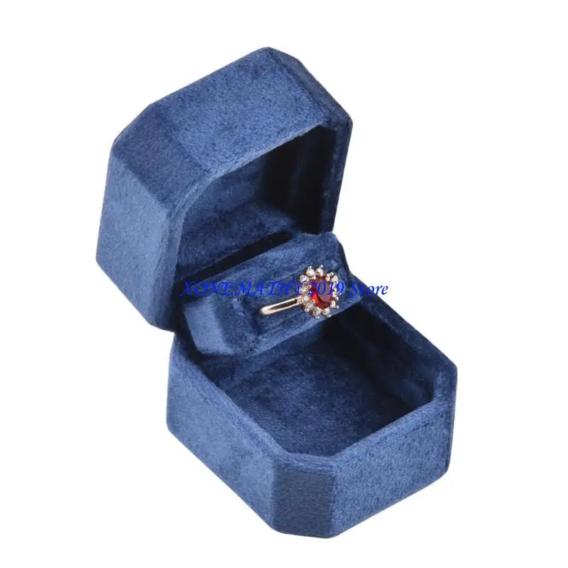 

F42F Compact Plush Jewelry Case с двойными конструкциями для путешествий и презентации