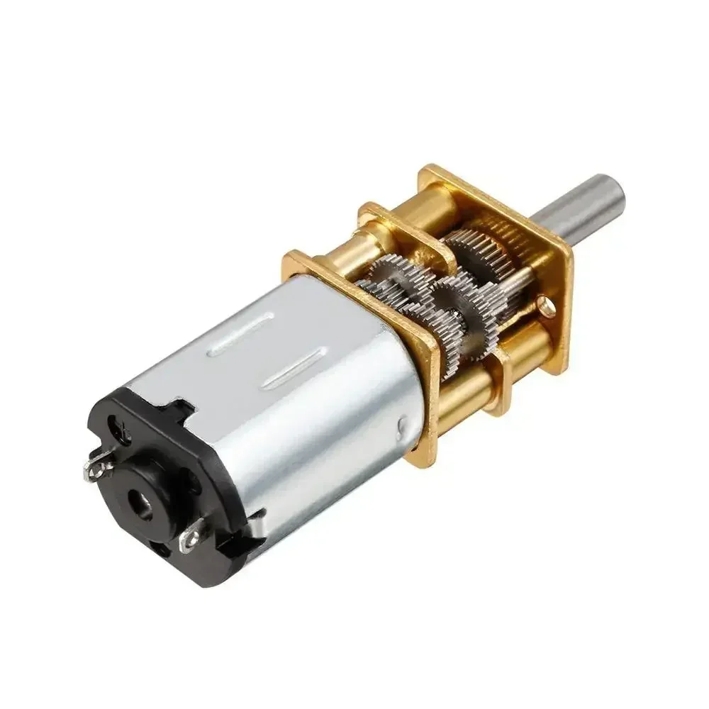 N20 Mini Micro Metal Gear Motor DC 3V/6V/12V Gear Motor with Gearwheel DC Motors 15/30/50/60/100/200/300/500/1000RPM