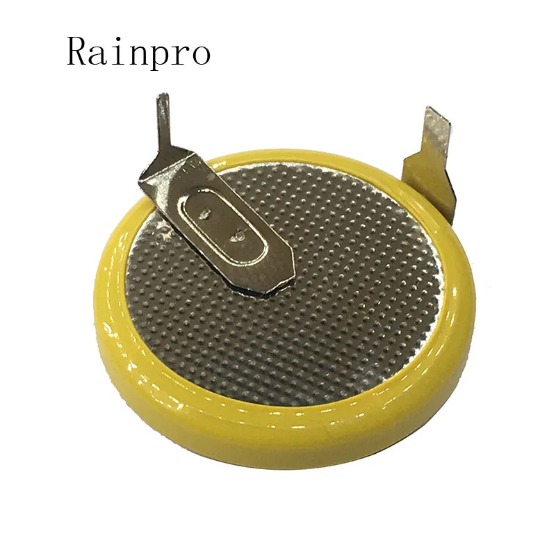  20pcs/lot LIR2025 2025 90degrees pins Rechargeable battery for Automobile remote control key