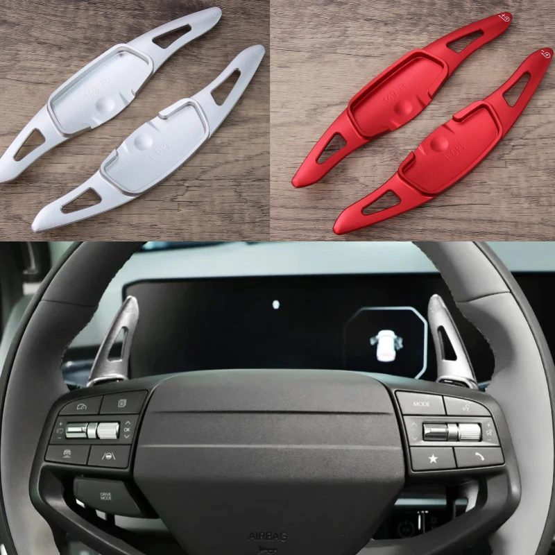 

For Kia EV6 EV5 EV4 EV3 GT 2025-2026 Car Steering Wheel DSG Paddle Shift Extension Gear Cover Decorative Accessories