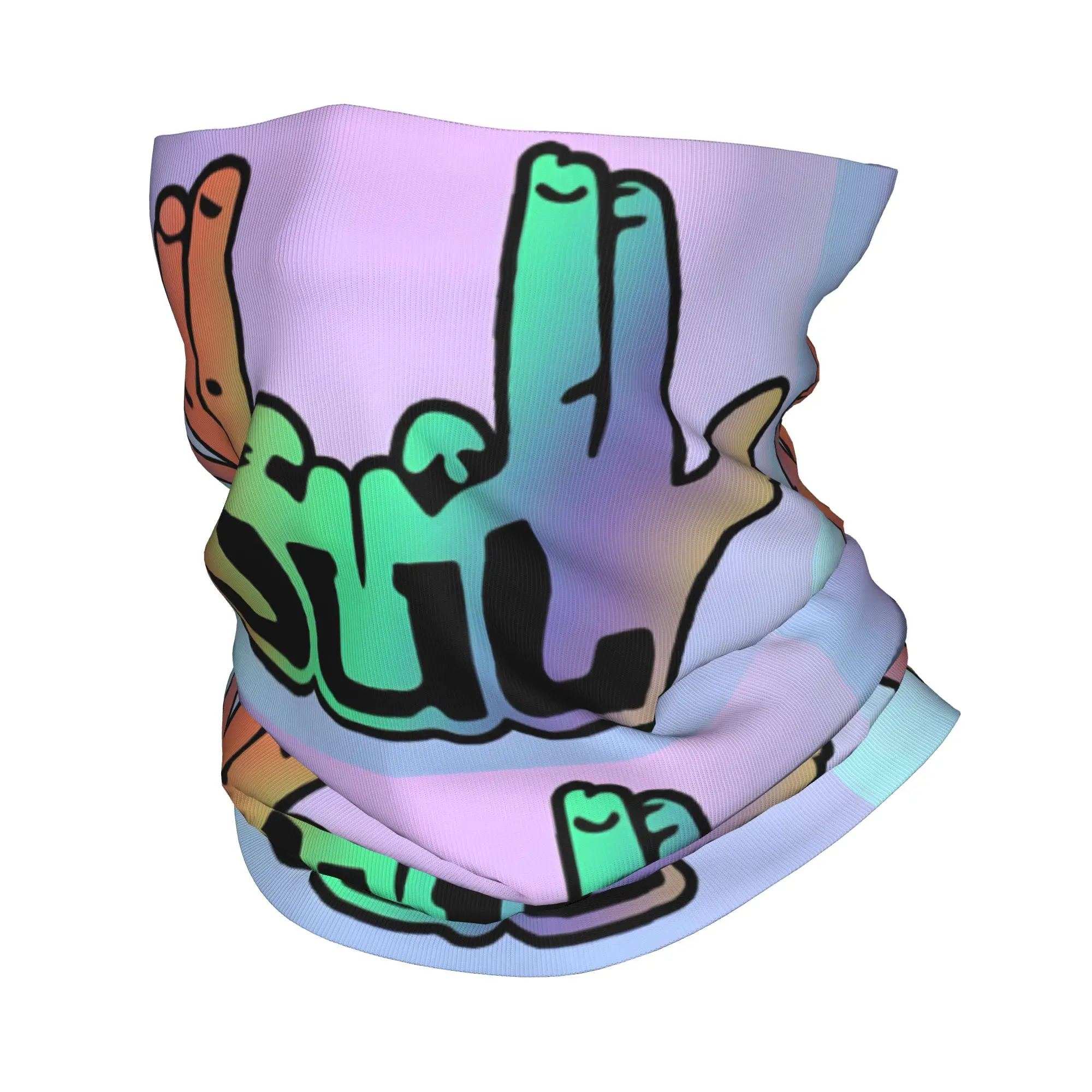 مخصص يوليو الرقبة الجراب النساء الرجال يندبروف الشتاء الفرنسية مغني الراب الموسيقى باندانا وشاح لركوب الدراجات #1