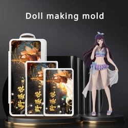 Ultra Light Clay Correctly Proportioned Women Body Silicone Mold DIY Polymer Clay Anime Cartoon Characters Body Making Mold