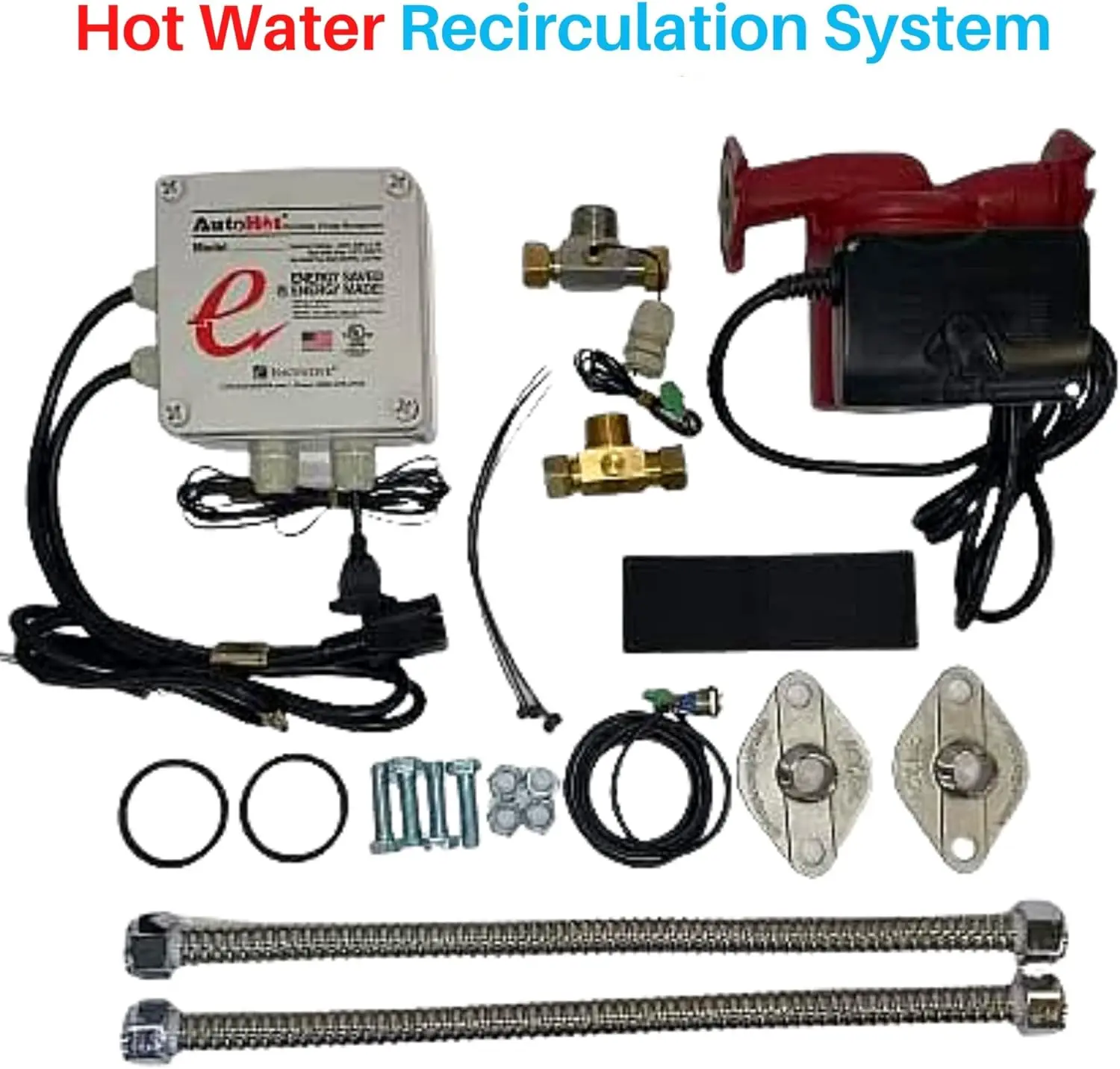 On-Demand Hot Water Recirculation Pump System - Easy Install UL and NSF61 Certified Save Water and Energy Get Hot Water Faster