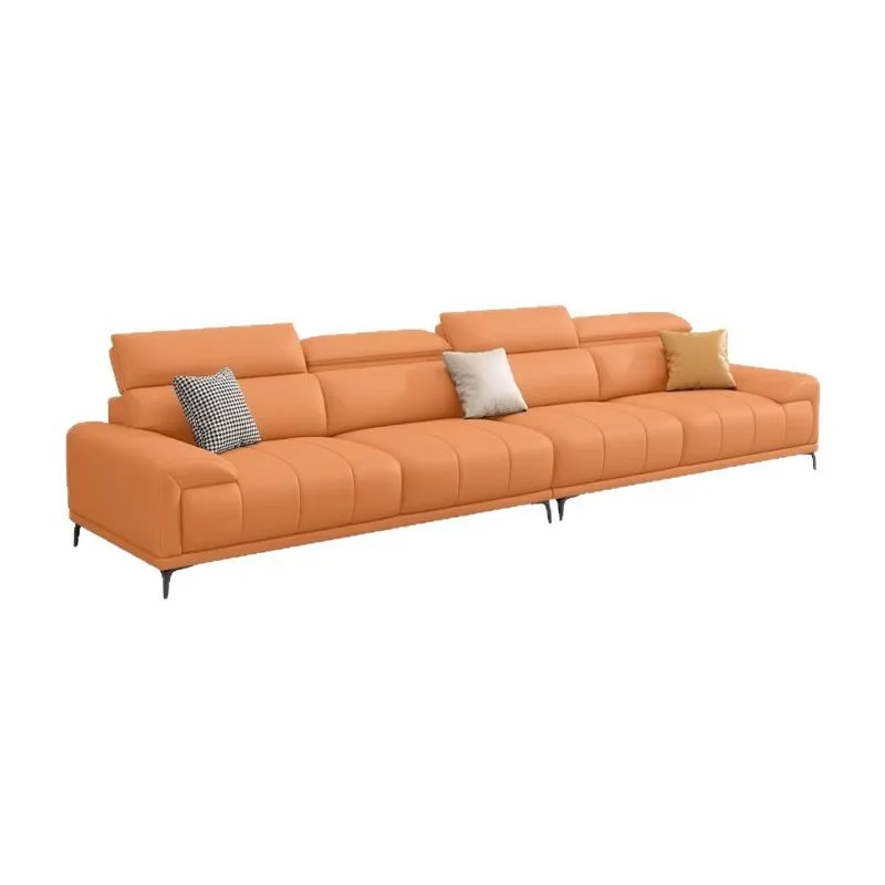 

Italian, minimalist, sofa, cream style, straight row, living room, leather, furniture