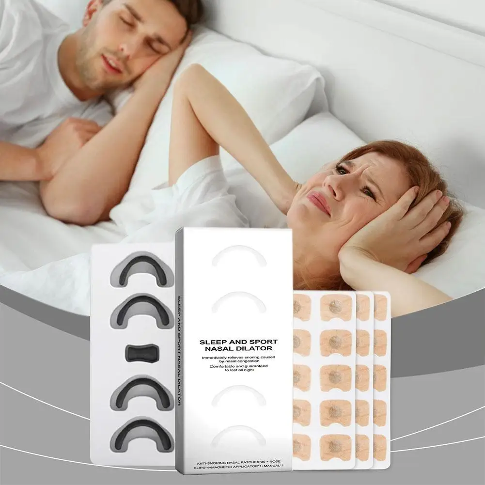 Magnetic Nasal Clip Strip Nasal Breathing Dilator Increase Air Improve Sleep Quality Reduce Snoring Easy Breathe Rhinitis