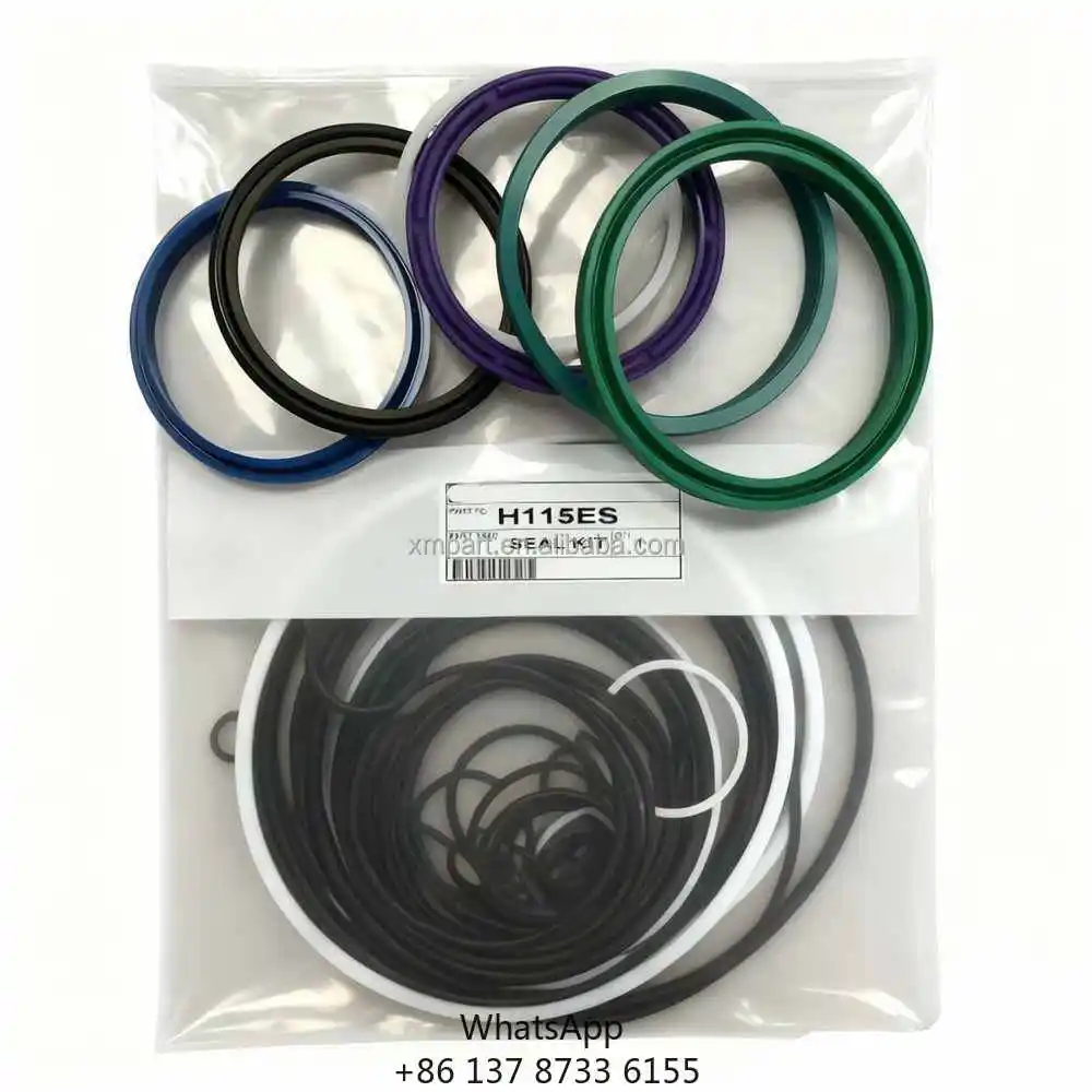 Hydraulic Breaker Cylinder Seal Kit For H65Ds/H70/H90/H90Cs/H100 Rock Hammers Repair Parts (B20-B350 Models)-Demolition