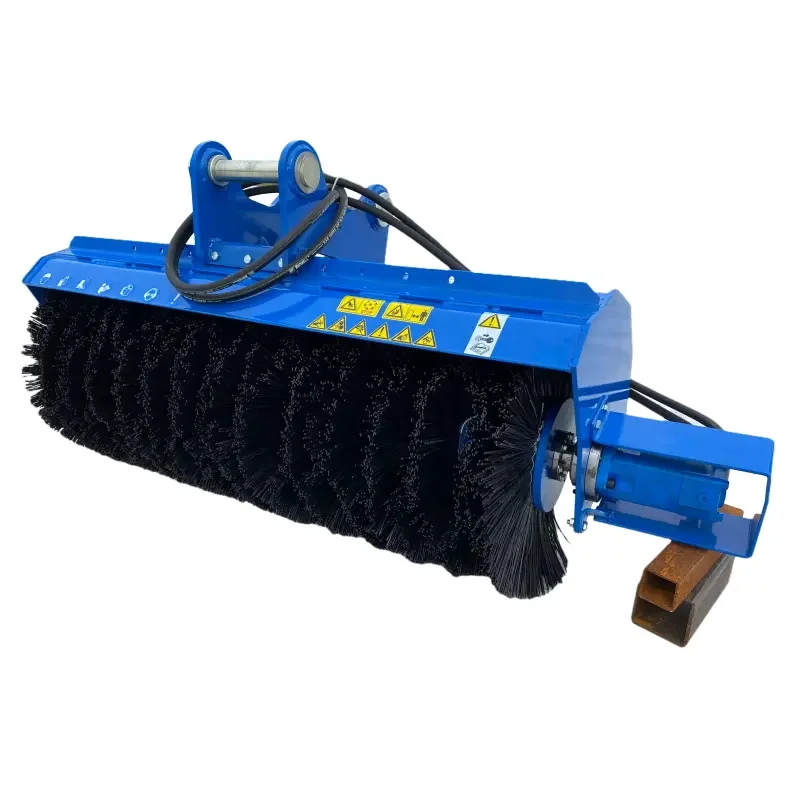 excavator sweeper 48 inch angle broom attachment