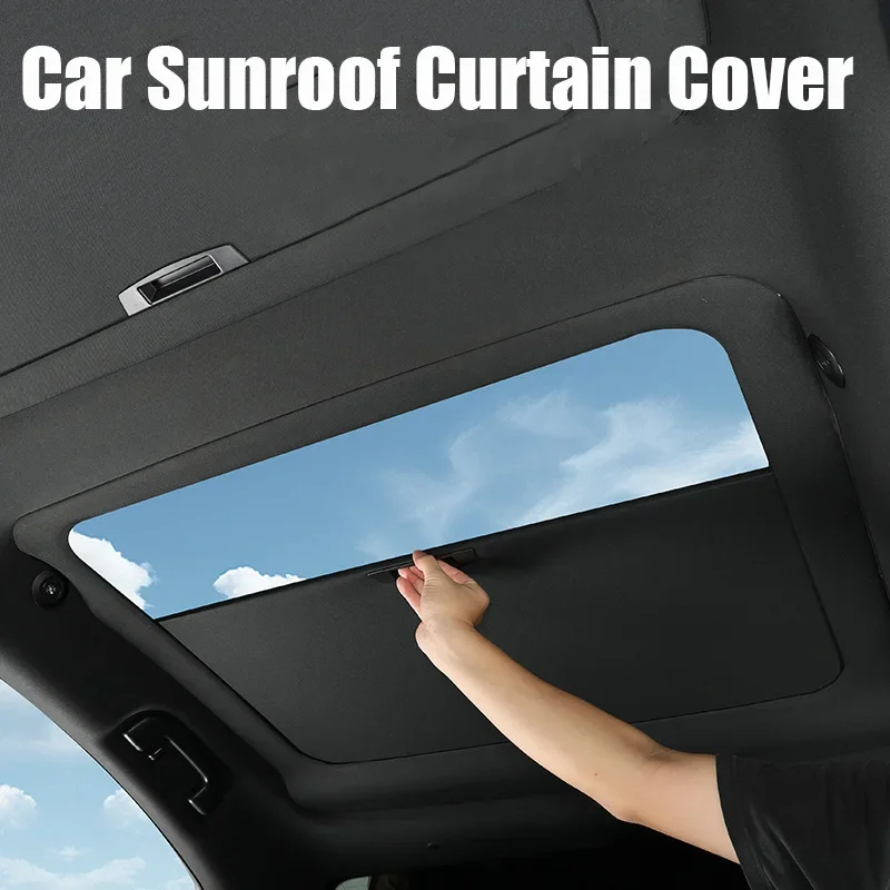 Car Accessories Roof Sunroof Curtain Cloth Cover Sunscreen Sunshade Visor Fit For Volkswagen CC 2009-2017 Biege, Black, Gray