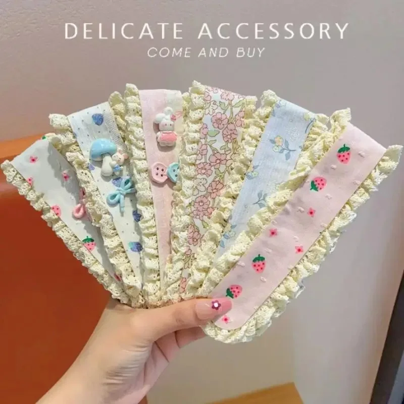 1PC Cute Floral Broken Bangs Sticker Headband For Face Washing  Women Girls Daily Headgear Accessory