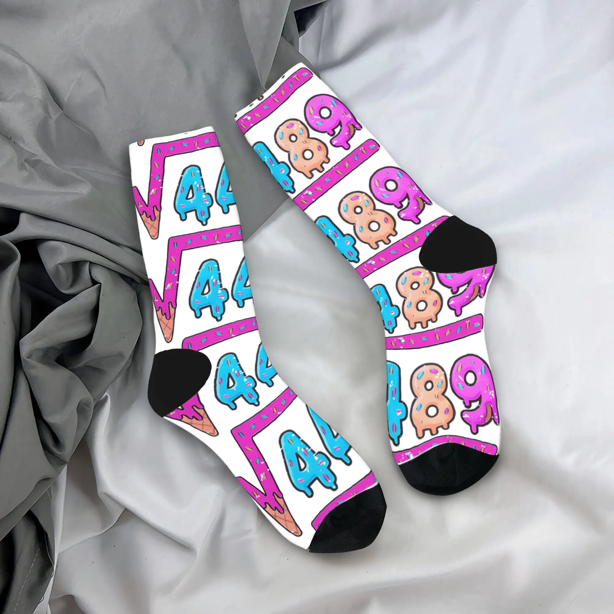 67 الآيس كريم بالتنقيط ستة سبعة الجنرال ألفا سليانغ الجوارب الربيع جوارب الرجال عادية تنفس الجوارب الرسم الدراجات المضادة للانزلاق الجوارب