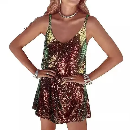 مثير فتاة حار V-ne Strapl نادي الدكتور الرغبة النقية التألق البوليستر منتصف الخصر Princ Sle محبوك الصيف الدكتور