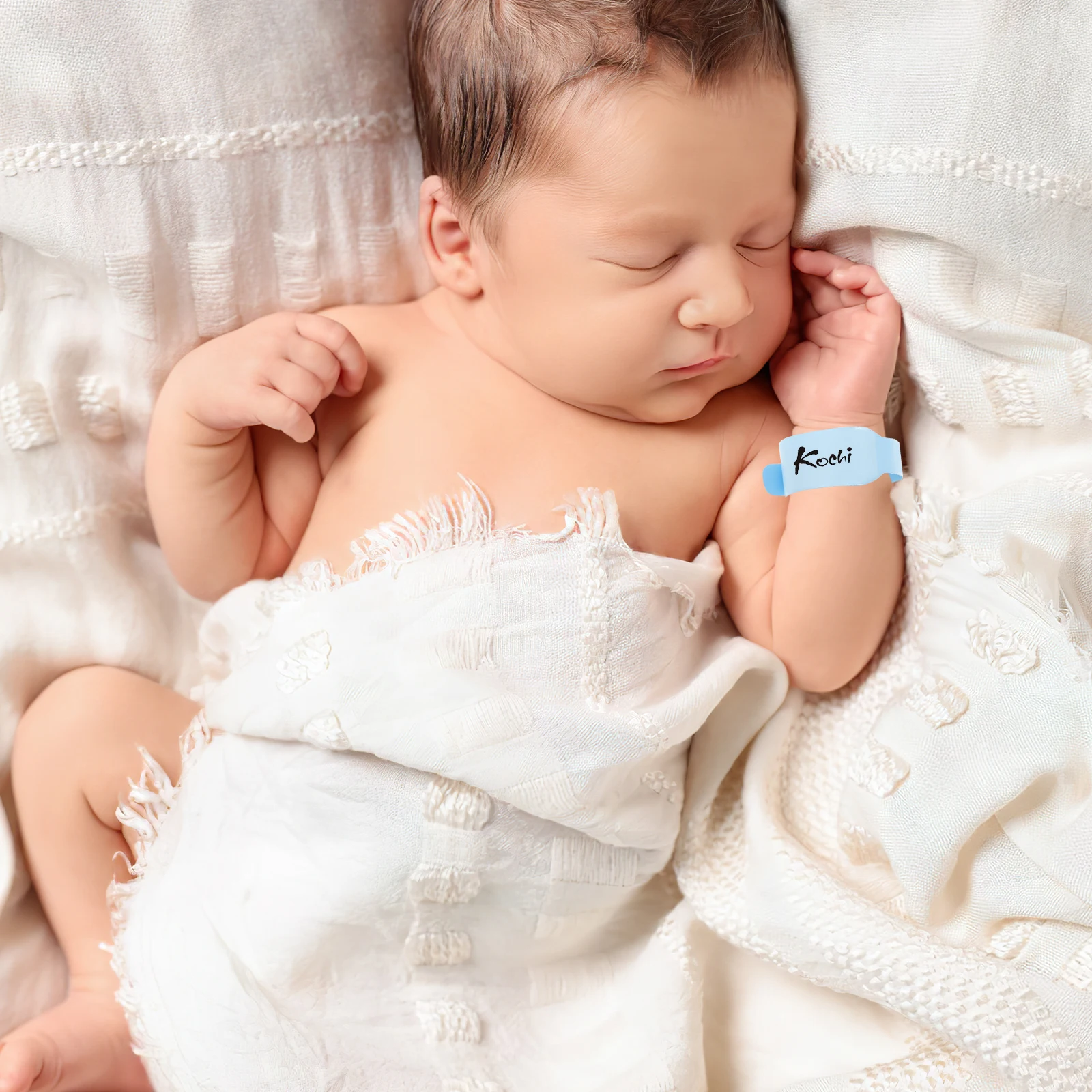 

100pcs Newborn Disposable PVC Wristb s Hospital Identification Soft Material Waterproof Design Medical Health Care