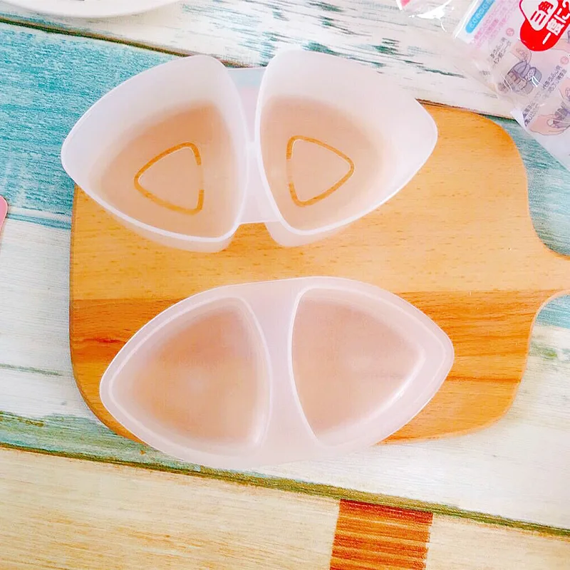 

Triangle Maker Sushi Press Rice Mold Clear Japanese Onigiri Mold Accessories Nori Molde Para Sushi Kitchen Sushi Tool Accessorie