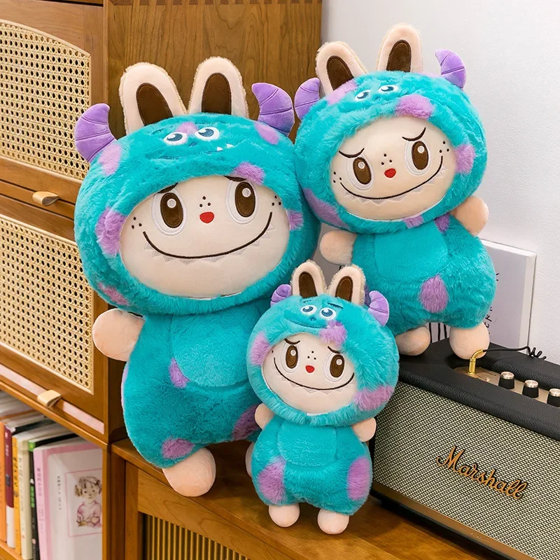 

Originality Labubu Plush Doll Anime Cartoon Fashion Labubu Transform Into Sullivan Stitch Doll Soft Children Toys Holiday Gifts