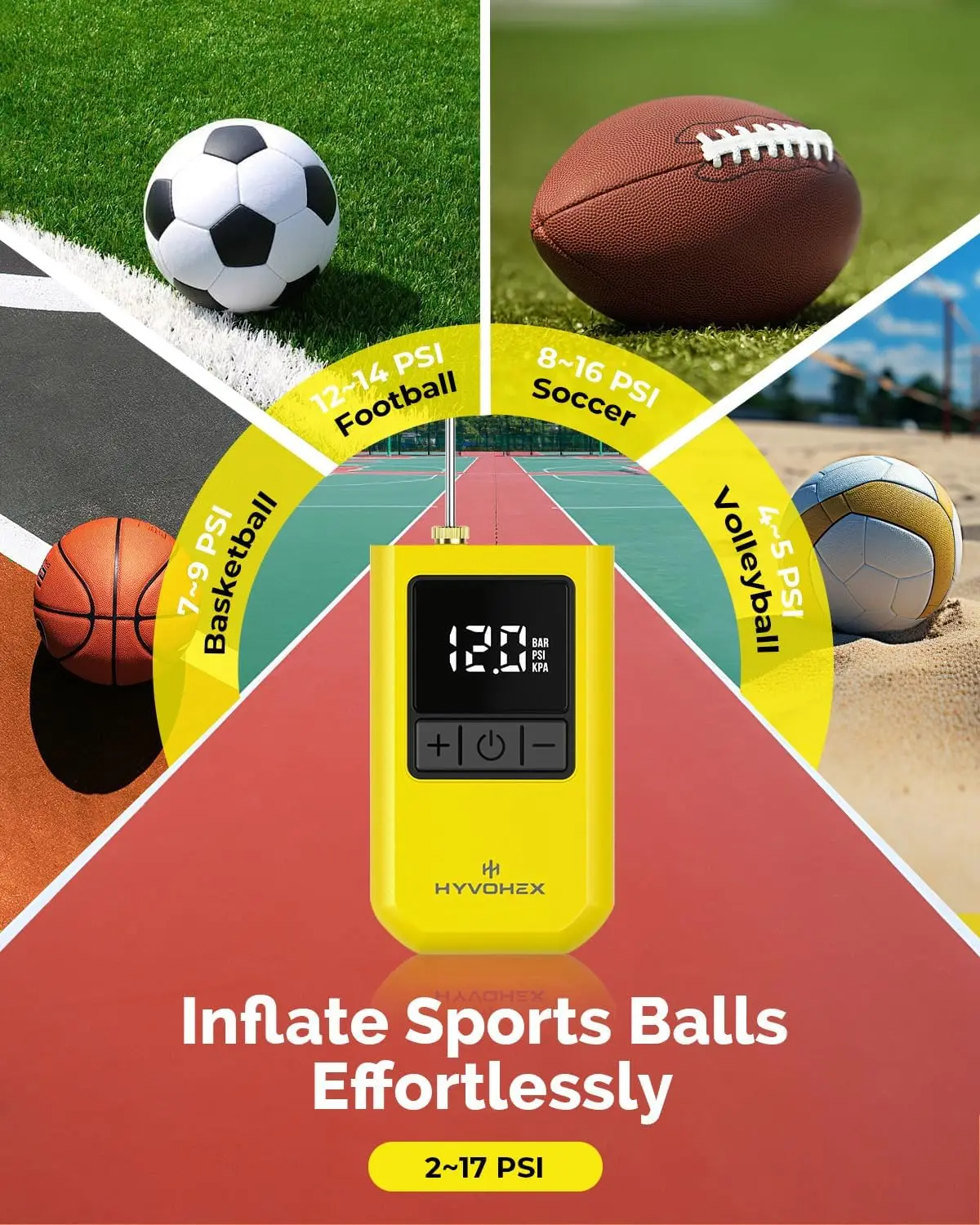 Portable Electric Ball Pump with Digital Display 2