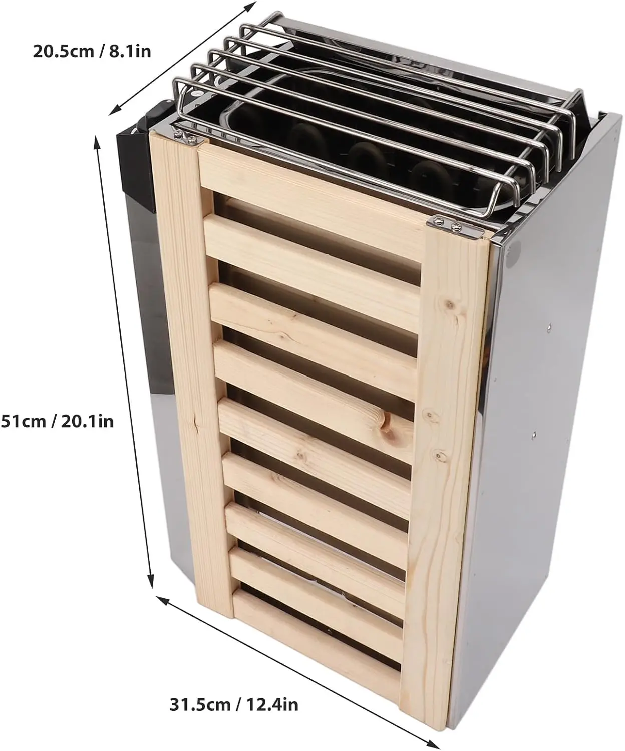 Electric Sauna Stove Electric Sauna Heater Sauna Heater 3.6KW 110/220V Internal Control Temperature Adjustable Stainless Steel
