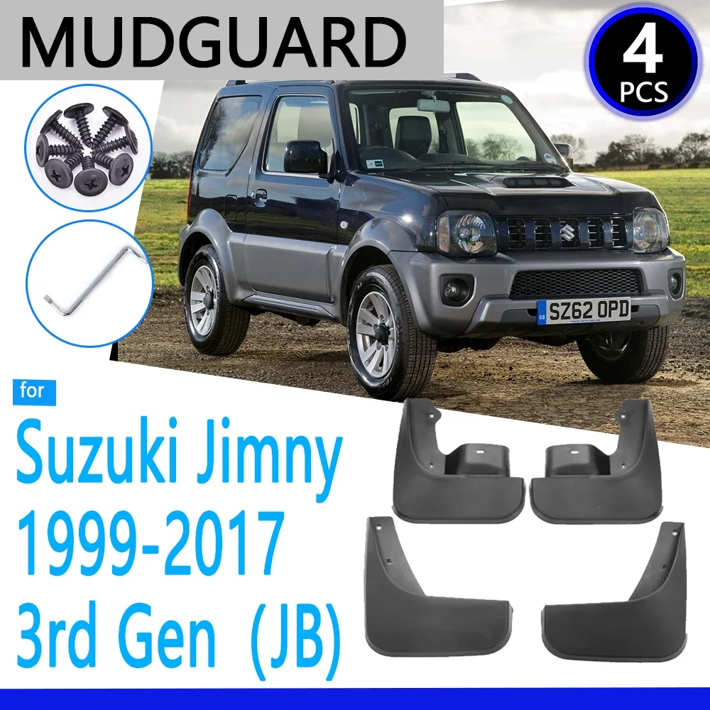 

Mudguards Fit for Suzuki Jimny 1999-2017 JB 3rd Generation Car Accessories Mudflap Fender Auto Replacement Parts