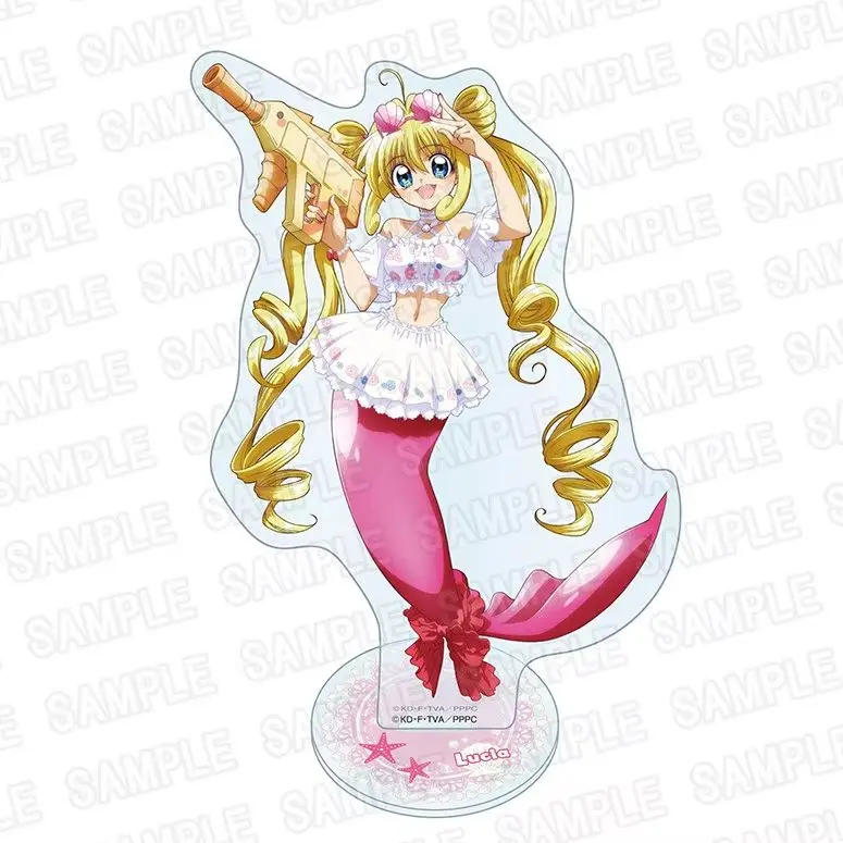 Anime Mermaid Melody Pichi Pichi Pitch Splash Party Ver Lucia Nanami Acrylic Stand Model Plate Keychains Desk Decor