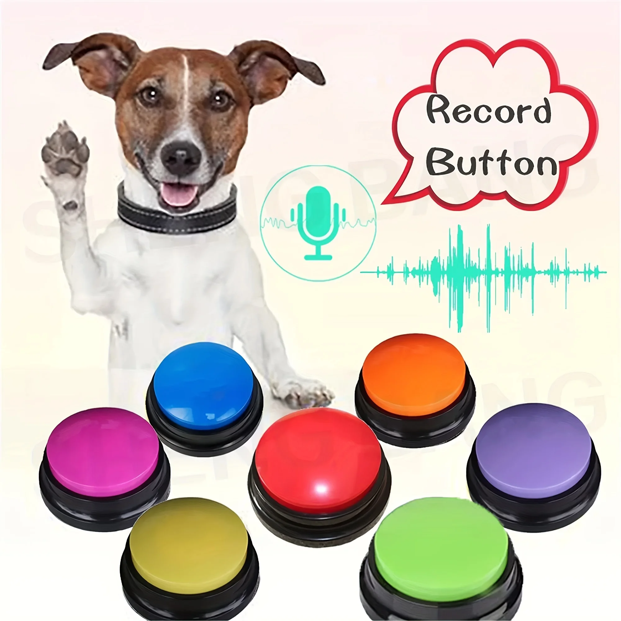 Train Your Dog Easily With These Voice Sound Buttons - Perfect For Dog & Cat Communication & Speech Training!