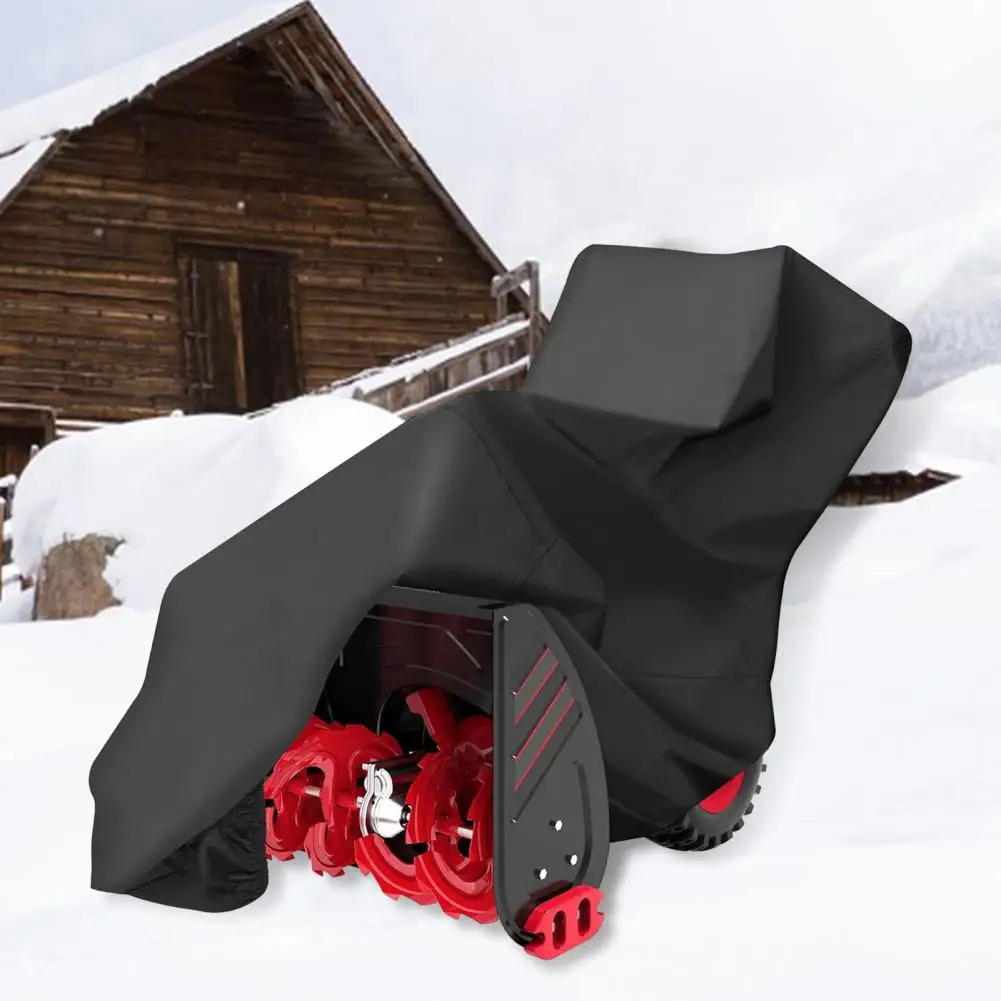 1-stage Snow Blower Cover 600d Waterproof Snow Blower Cover Heavy Duty Outdoor Snow Thrower Case Universal Fit Protective