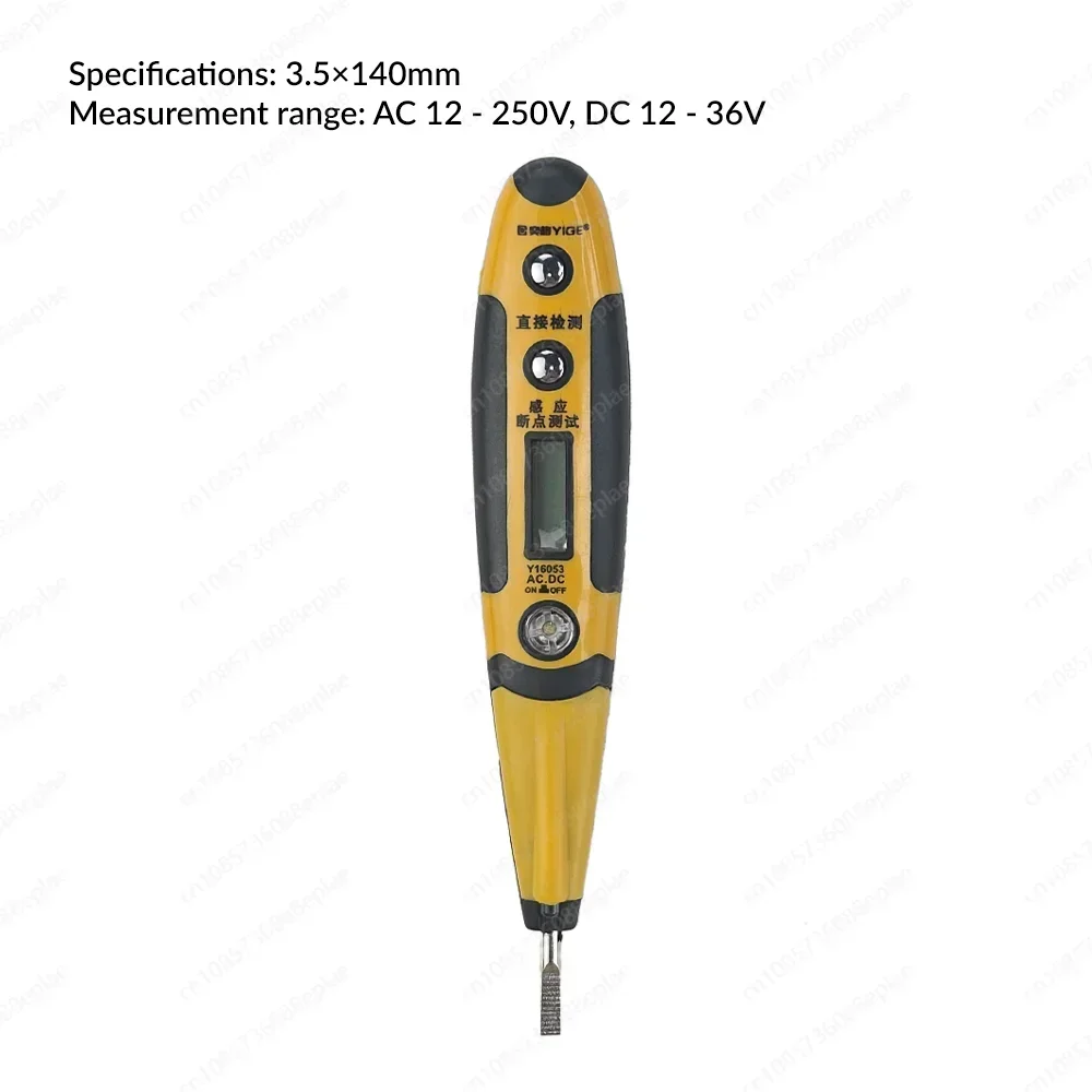 HOT Multifunctional Portable 12-250V Chrome Vanadium Digital Tester Rugged and Durable Suitable for Electricians Hardware Tools