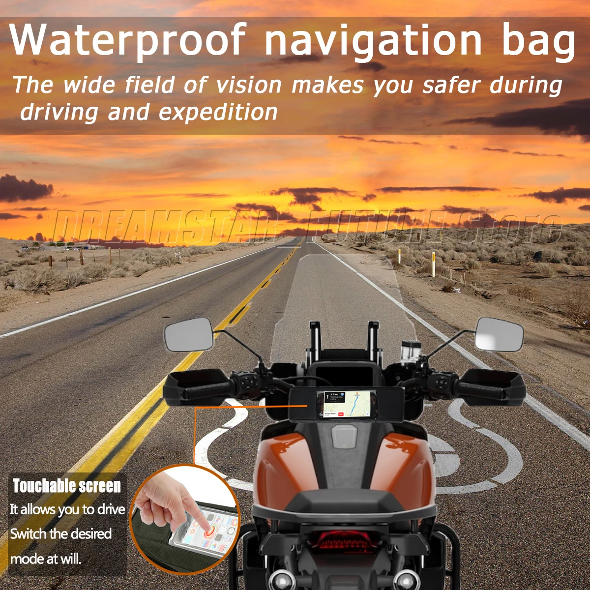 For Africa Twin CRF 1100 L CRF1100 CRF1000L ADV CRF1100L Waterproof motorcycle handlebar travel navigation bag