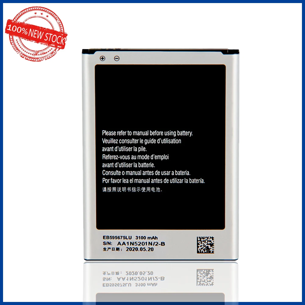 EB595675LU EB595675LA 3100mAh Orginal Battery For Samsung Galaxy Note 2 N7108 N7108D N7105 N7100 N7102 N719 T889 i605 Batteria