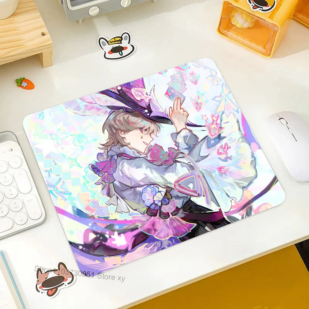 

Lyney Genshin Impact Mousepad RGB Small Size Gaming Mouse Pad With LED Light Desk Mat Super Smooth Non-slip Rubber Bottom