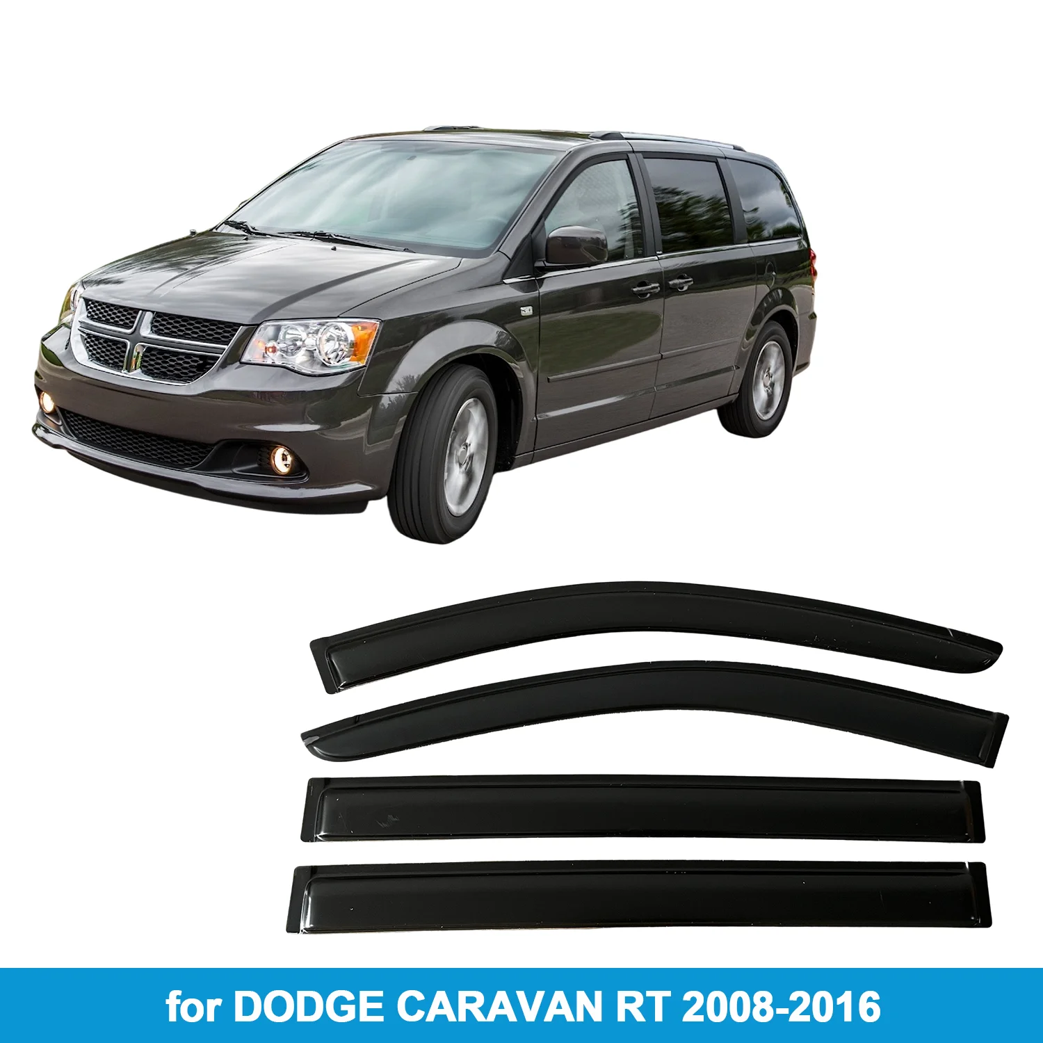 

Оконный козырек для DODGE CARAVAN RT 2008-2016, защита от дождя, боковой дефлектор, защита от атмосферных воздействий, лента для наружного крепления