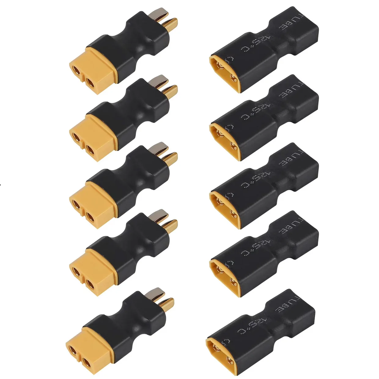 RC XT60 ذكر/أنثى إلى T ذكر/أنثى و T-التوصيل ذكر/أنثى إلى XT60 ذكر/موصل سالب تحويل محول لبطارية RC #2