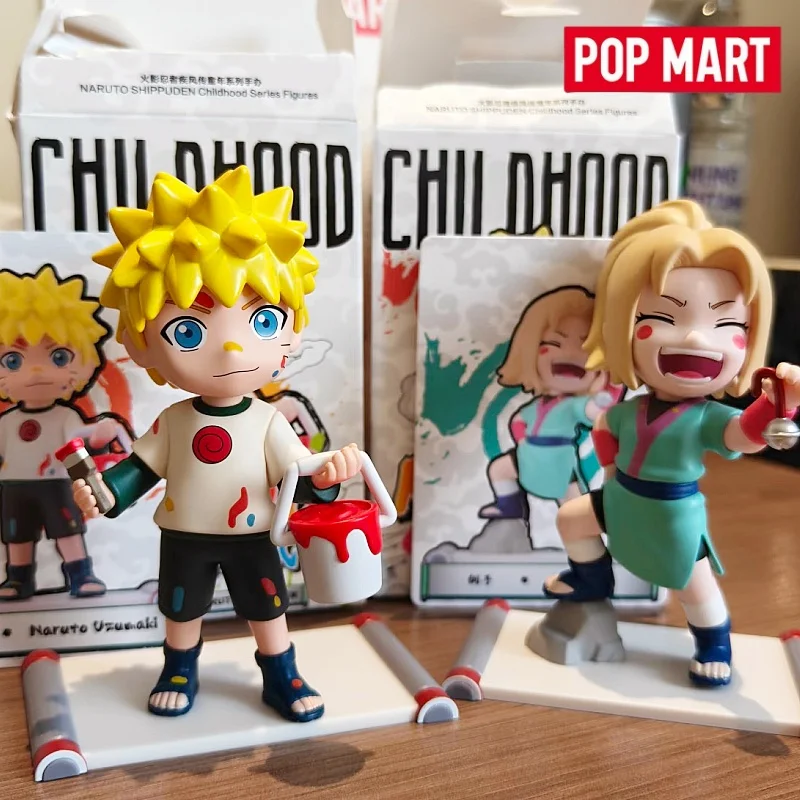 

New Genuine POP MART NARUTO Shippuden Childhood Series Blind Box Naruto Uzumaki Anime Figure Sasuke Uchiha Mystery Box Ornament