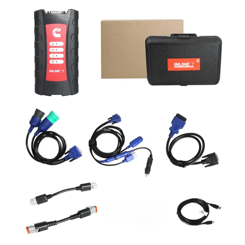 For Cummins INLINE 7 Data Link Adapter Truck Diagnostic Tool With Insite 8.7 Software