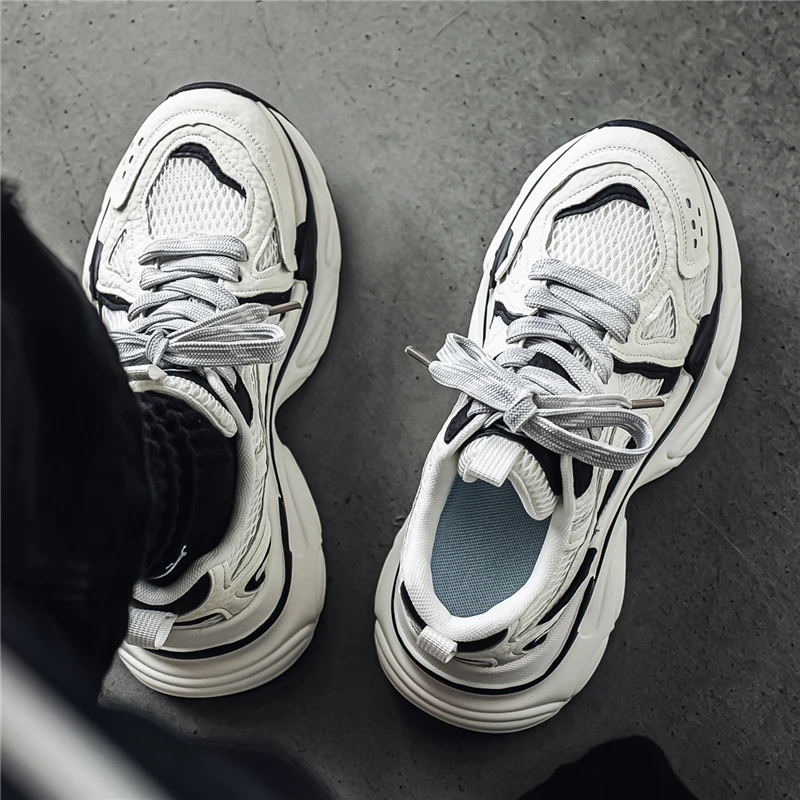 

Men's Summer 2026 New Style Breathable Mesh Sports Shoes Casual Thick Bottom Anti-slip Dad Trendy Shoes Comfortable Leisure F...