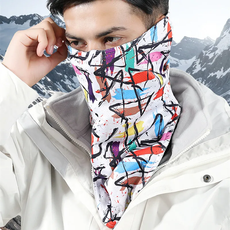 

Autumn and winter Cycling Face Mask Anti-UV Anti-sweat Breathable Running Bandana Sun Protection Sports Scarf Face Mask