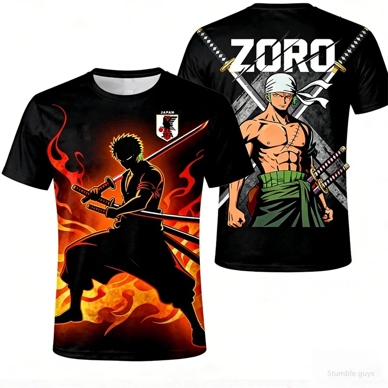 Herren-Freizeit-T-Shirt, einteilig, Sanji Raid Suit Jersey, Jungenkleidung, Mädchenkleidung, kurzärmelig, atmungsaktiv, Sommermode