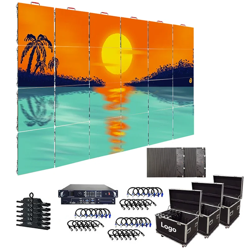 3x2m Outdoor High refresh rate 3840Hz Led Display Screen 500x500mm LED Panel Turnkey P3.91mm Video Wall Price