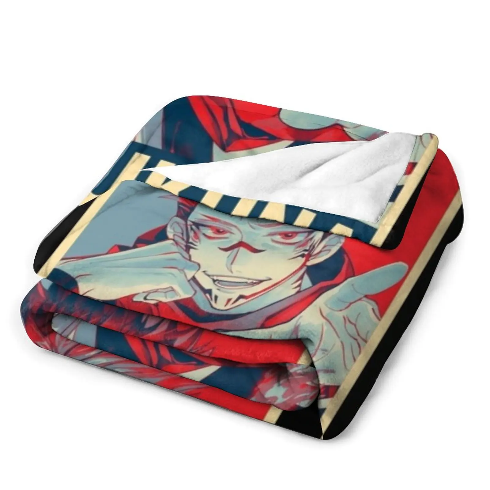 Sukuna - Poster Throw Blanket Polar Moving decorative Blankets