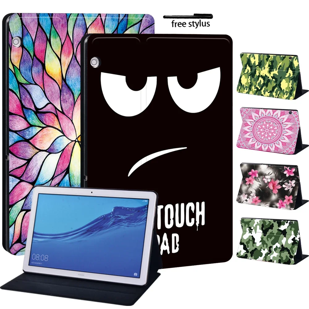 

Tablet Case for Huawei MediaPad T3 8.0"/T3 10 9.6"/T5 10 10.1"/MediaPad M5 Lite 10.1"/M5 10.8" PU Leather Protective Case